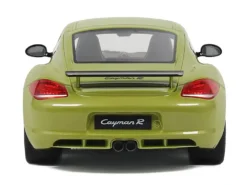 2012 Porsche Cayman R Green With Black Side Stripes 1/18 Model Car By GT Spirit -SOLIDO Shop GT425 5 34235.1731705151.1280.1280