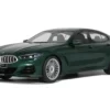 2023 BMW Alpina B8 Gran Coupe Green Metallic 1/18 Model Car By GT Spirit