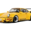 2024 Porsche 911 (964) RWB "Qeema" Yellow 1/18 Model Car By GT Spirit