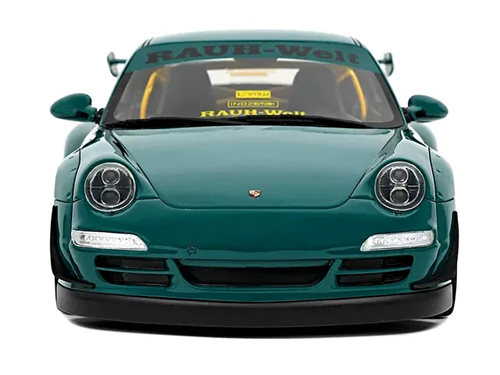2021 RWB Bodykit "Syunkashuto" Green With Black Stripes 1/18 Model Car By GT Spirit 6 2021 RWB Bodykit "Syunkashuto" Green With Black Stripes 1/18 Model Car By GT Spirit - Image 6