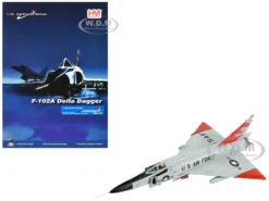 Convair F-102A Delta Dagger Interceptor Aircraft "179th Fighter Interceptor Squadron, Minnesota Air National Guard" (1966) United States Air Force "Air Power Series" 1/72 Diecast Model By Hobby Master
