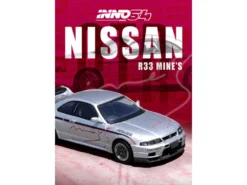 Nissan Skyline GT-R N1 (R33) RHD (Right Hand Drive) "Tuned By Mine's" Silver 1/64 Diecast Model Car By Inno Models -SOLIDO Shop IN64 R33 MINES S 3 94074.1742398512.1280.1280
