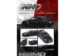 Nissan GT-R (R35) Nismo RHD (Right Hand Drive) Nismo Black With Carbon Hood And Top 1/64 Diecast Model Car By Inno Models -SOLIDO Shop IN64 R35N BLA 3 70520.1751053654.1280.1280
