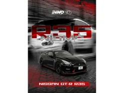 Nissan GT-R (R35) Nismo RHD (Right Hand Drive) Nismo Black With Carbon Hood And Top 1/64 Diecast Model Car By Inno Models -SOLIDO Shop IN64 R35N BLA 4 32744.1751053654.1280.1280
