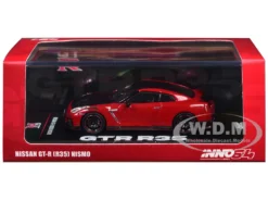 Nissan GT-R (R35) Nismo RHD (Right Hand Drive) Red With Carbon Hood And Top 1/64 Diecast Model Car By Inno Models -SOLIDO Shop IN64 R35N RED BOX 30421.1743613215.1280.1280