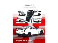 Nissan GT-R (R35) Nismo RHD (Right Hand Drive) White With Carbon Hood And Top 1/64 Diecast Model Car By Inno Models -SOLIDO Shop IN64 R35N WHI 3 32198.1747853453.1280.1280