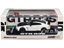 Nissan GT-R (R35) Nismo RHD (Right Hand Drive) White With Carbon Hood And Top 1/64 Diecast Model Car By Inno Models -SOLIDO Shop IN64 R35N WHI BOX 13606.1747854359.1280.1280
