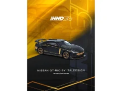 Nissan GT-R50 By ItalDesign Black With Gold Accents And Carbon Hood 1/64 Diecast Model Car By Inno Models -SOLIDO Shop IN64 R50 BLK 2 31430.1738010526.1280.1280