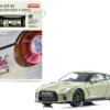 Nissan GT-R Premium Edition T-Spec RHD (Right Hand Drive) Jade Green Metallic With Mini Book No.11 1/64 Diecast Model Car By Kyosho