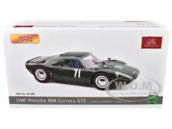 Porsche 904 Carrera GTS #71 Irish Green "Goodwood Revival TT Race" (2018) Limited Edition To 1500 Pieces Worldwide 1/18 Diecast Model Car By CMC -SOLIDO Shop M 235 BOX 78964.1747853547.1280.1280