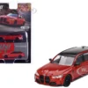 BMW M3 Competition Touring Toronto Red Metallic With Black Top Limited Edition To 3000 Pieces Worldwide 1/64 Diecast Model Car By Mini GT