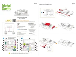 Model Kit 1965 Ford Mustang Red (Moderate Difficulty) Steel Model By Metal Earth -SOLIDO Shop MMS056C 7 23667.1727108005.1280.1280