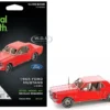 Model Kit 1965 Ford Mustang Red (Moderate Difficulty) Steel Model By Metal Earth