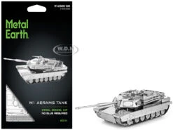 Model Kit American M1 Abrams Tank (Moderate Difficulty) Steel Model By Metal Earth