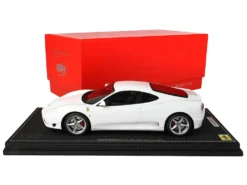 1999 Ferrari 360 Modena White With DISPLAY CASE Limited Edition To 84 Pieces Worldwide 1/18 Model Car By BBR