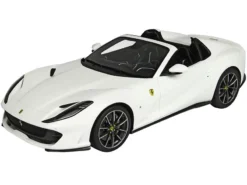2019 Ferrari 812 GTS Convertible Avus White With DISPLAY CASE Limited Edition To 32 Pieces Worldwide 1/18 Model Car By BBR