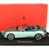 Ferrari Roma Spider (Open Roof) Tevere Green Metallic With DISPLAY CASE Limited Edition To 30 Pieces Worldwide 1/18 Model Car By BBR