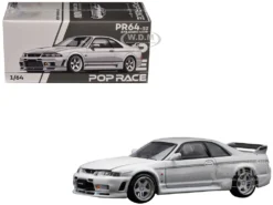 GTR Nismo 400R RHD (Right Hand Drive) White 1/64 Diecast Model Car By Pop Race