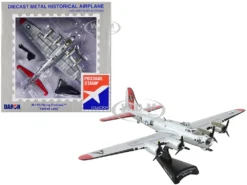 Boeing B-17G Flying Fortress Bomber Aircraft "Yankee Lady" United States Army Air Force 1/155 Diecast Model Airplane By Postage Stamp