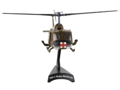 Bell UH-1 Iroquois "Huey" Helicopter "MEDEVAC" United States Army 1/87 (HO) Diecast Model By Postage Stamp -SOLIDO Shop PS5601 2 4 99391.1691701054.1280.1280