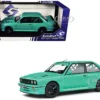 1990 BMW E30 M3 Custom "Drift Missile" Tiffany Blue 1/18 Diecast Model Car By Solido