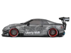 2020 Nissan GT-R (R35) RHD (Right Hand Drive) With Liberty Walk 2.0 Body Kit Dark Silver "Catalogue Design" 1/18 Diecast Model Car By Solido -SOLIDO Shop S1805810 3 85893.1739548333.1280.1280