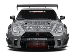 2020 Nissan GT-R (R35) RHD (Right Hand Drive) With Liberty Walk 2.0 Body Kit Dark Silver "Catalogue Design" 1/18 Diecast Model Car By Solido -SOLIDO Shop S1805810 6 83315.1739548254.1280.1280