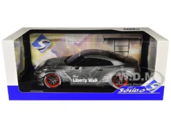 2020 Nissan GT-R (R35) RHD (Right Hand Drive) With Liberty Walk 2.0 Body Kit Dark Silver "Catalogue Design" 1/18 Diecast Model Car By Solido -SOLIDO Shop S1805810 BOX 25711.1739548333.1280.1280