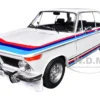 1971 BMW 2002 Tii Turbo "Evocation" White With Stripes 1/18 Diecast Model Car By Solido