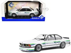 1984 BMW Alpina B7 Turbo (E24) White With Blue And Green Graphics 1/18 Diecast Model Car By Solido