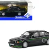 1994 BMW E34 Alpina B10 BiTurbo Black Metallic With Green Graphics 1/43 Diecast Model Car By Solido