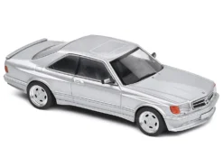 1990 Mercedes-Benz 560 SEC AMG WideBody Silver Metallic 1/43 Diecast Model Car By Solido -SOLIDO Shop S4310903 4 36592.1700072305.1280.1280