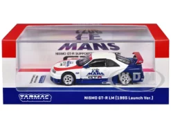 Nissan Nismo GT-R LM RHD (Right Hand Drive) "1995 Launch Version" White With Red And Blue Accents "Hobby64" Series 1/64 Diecast Model Car By Tarmac Works -SOLIDO Shop T64 067 TC BOX 43394.1751054425.1280.1280