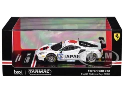Ferrari 488 GT3 #12 Tamotsu Kondo - Ken Seto "Team Japan" "FIA GT Nations Cup" (2018) "Hobby64" Series 1/64 Diecast Model Car By Tarmac Works -SOLIDO Shop T64 072 18GTN12 BOX 49591.1751474907.1280.1280