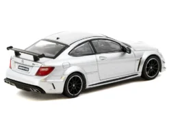 Mercedes-Benz C 63 AMG Coupe Black Series Silver Metallic "Global64" Series 1/64 Diecast Model By Tarmac Works -SOLIDO Shop T64G 009 SL 2 18823.1753804545.1280.1280