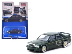 Mercedes-Benz 190 E 2.5-16 EVO 1 "Toyo Tires" Dark Green "Global64" Series 1/64 Diecast Model By Tarmac Works