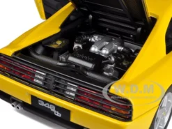 1989 Ferrari 348 TB Yellow Elite Edition 1/18 Diecast Car Model By Hot Wheels -SOLIDO Shop V7437 3 74002.1444324743.1280.1280