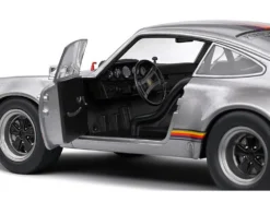 1973 Porsche 911 RSR "Kremer" Silver Metallic With Stripes 1/18 Diecast Model Car By Solido -SOLIDO Shop s1801120 3 03979.1749661266.1280.1280
