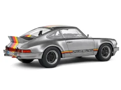 1973 Porsche 911 RSR "Kremer" Silver Metallic With Stripes 1/18 Diecast Model Car By Solido -SOLIDO Shop s1801120 6 27488.1749661266.1280.1280